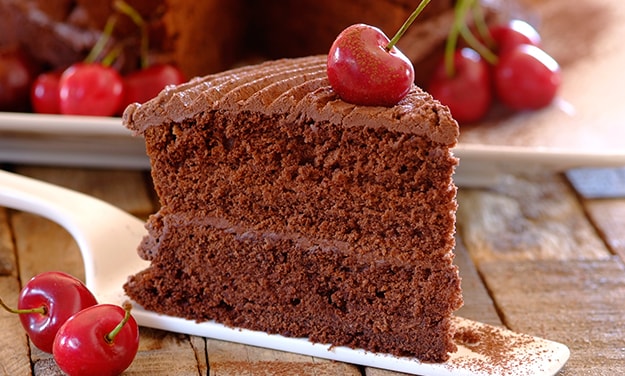 Eggless Chocolate Cake Stork