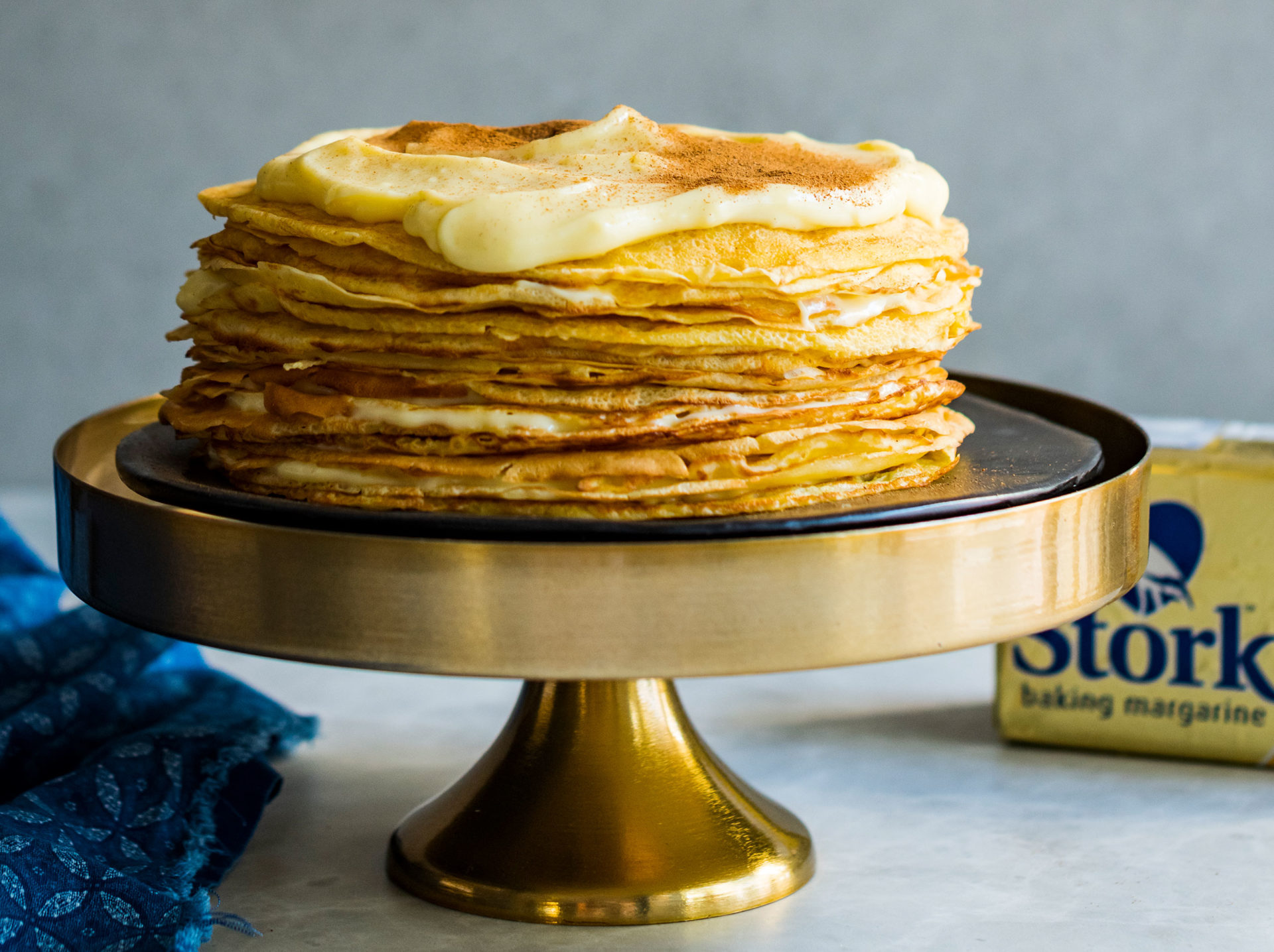 Milk Tart Pancake Cake Recipe Bake with Stork